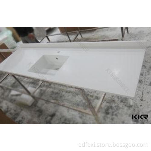 White Solid Surface Worktop Varies Eased Edge Restaurant Us